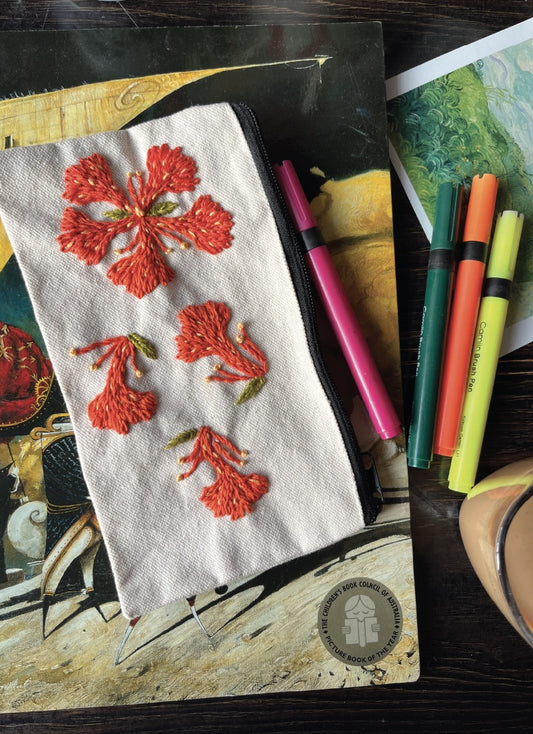 Blooming Gulmohar (Canvas Pouch)