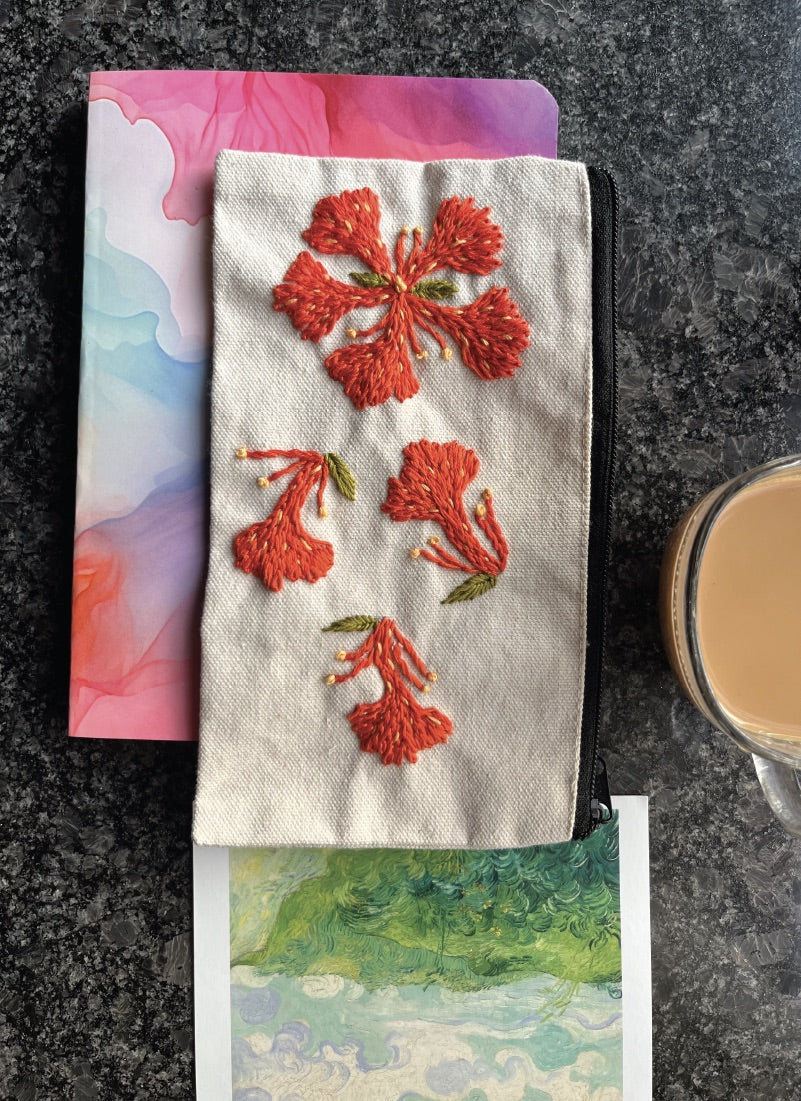 Blooming Gulmohar (Canvas Pouch)