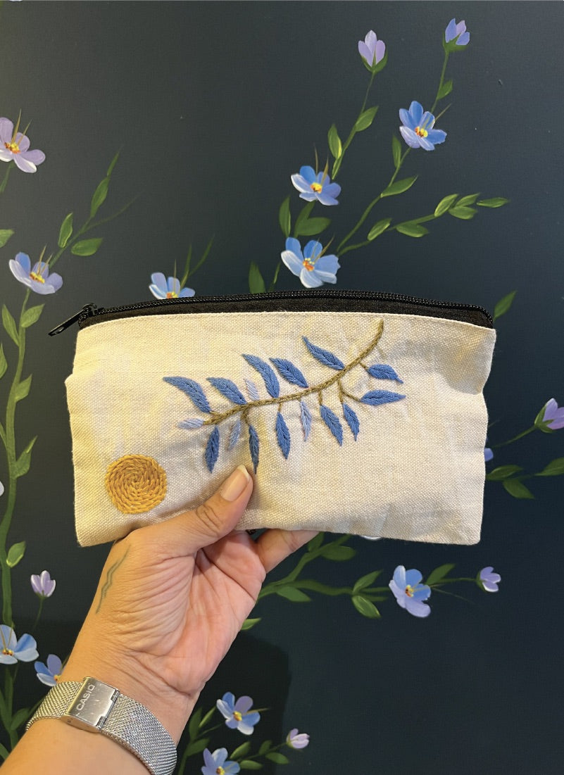 Indigo Dream (Double-Sided Canvas Pouch)